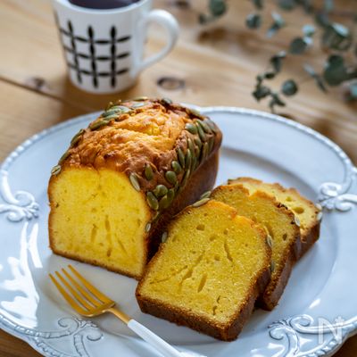 【かぼちゃパウンドケーキ】しっとり！おもてなしにも♪