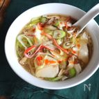 【レンジで完成♡崩し豆腐のとろみスープ】5分で簡単！ヘルシー