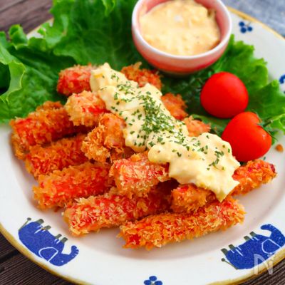 かにかまタルタルフライ【簡単・節約。おつまみや副菜に♪】