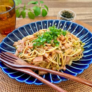 のりのり🐾🎀🤍の作ってみた!投稿(ついつい食べたくなる！辛さがおいしい！白菜麻婆風パスタ)