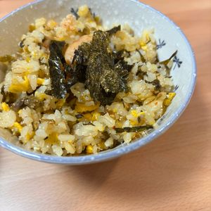 reiの作ってみた!投稿(マヨたまでコク旨パラパラ【明太高菜マヨたまチャーハン】)