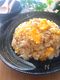 肉なしでも満足・節約・お手軽♡ちくわとふわふわ卵のチャーハン