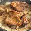 新玉ネギとチキンのレモンバターパエリアの工程5