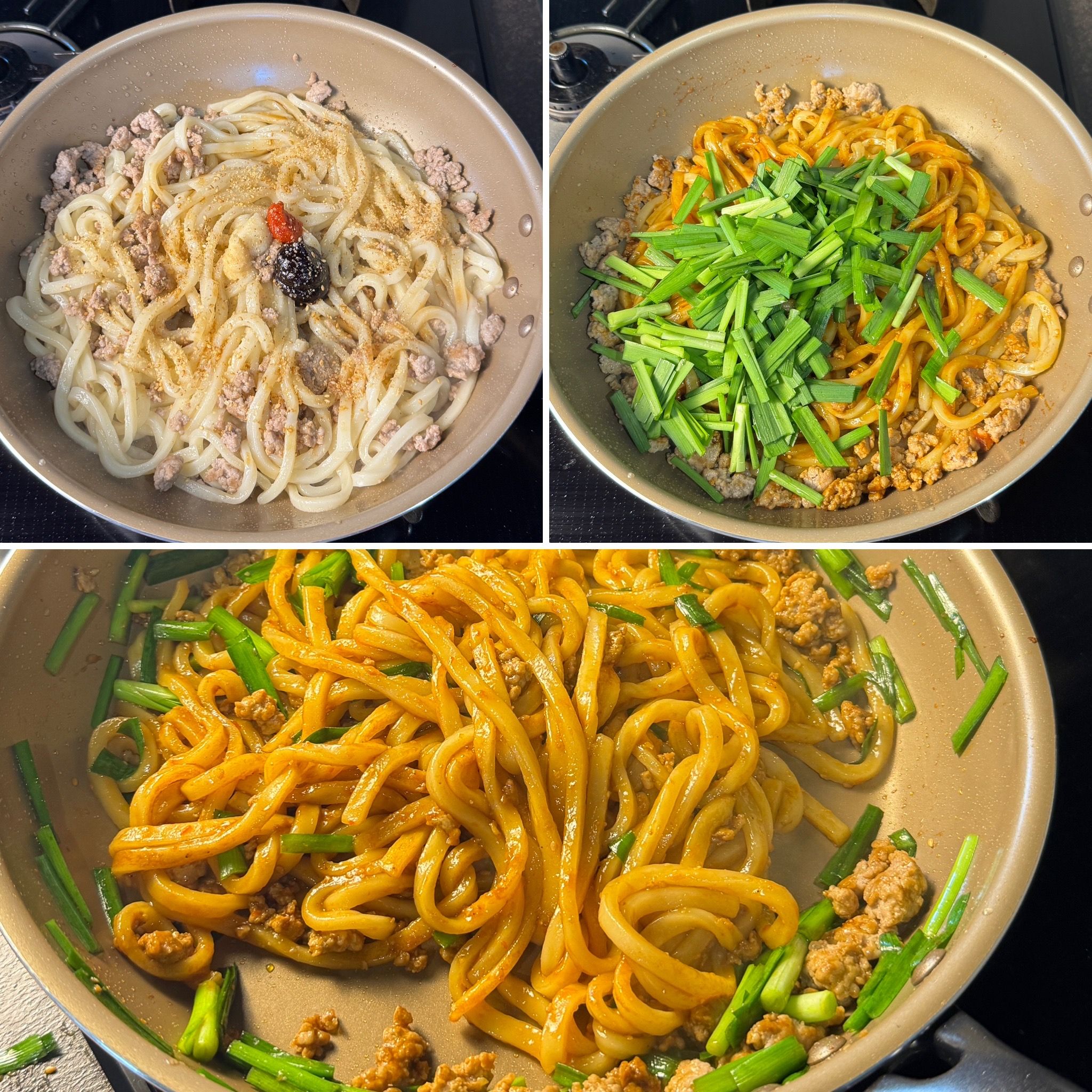 豚ひき肉とニラの坦々風焼きうどん】濃厚辛味噌が麺に絡む♡ | レシピ