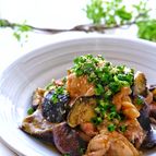 【らくレピ】レンジで簡単！鶏肉となすのコク旨味噌マヨ