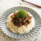 なすの肉みそそうめん