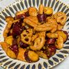さやかの作ってみた!投稿(さつまいもと蓮根と鶏肉の甘酢炒め☆食感が楽しい♩絶品おかず)