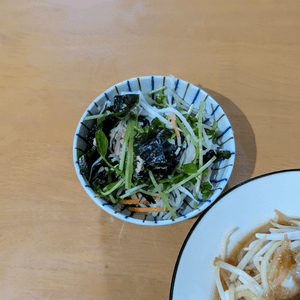 かおちゃんの作ってみた!投稿(お正月太り解消！【豆苗と大根とワカメのツナ和えサラダ】)