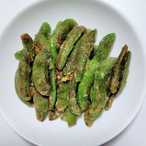 ふうかの作ってみた!投稿(食べる手が止められない!【これは無限のスナップえんどう】)