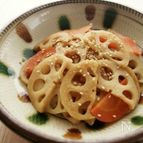 レンジでOK！燻製バターでこっくり味のレンコンきんぴら