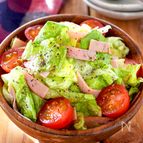 【レタスとハムのレモン醤油サラダ】パパッとお手軽スピード副菜