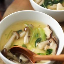 鶏ときのこのあんかけ茶碗蒸し