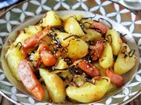 塩昆布で【和風ジャーマンポテト】今日のおつまみ