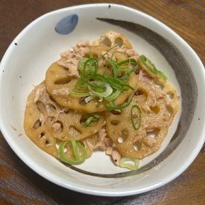 たまシャルルの作ってみた!投稿(レンジでラクラク♪『無限♡れんこんとツナのうまだれサラダ』)