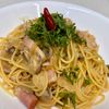 えみりんの作ってみた!投稿(ベーコンとキノコの和風ペペロンチーノ)