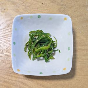 料理嫌いな筋トレ好きの作ってみた!投稿(レンジで5分！【ピーマンのやみつき無限ナムル】リピート確定♩)