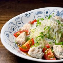 💫香味鶏団子の冷やしシャキシャキ春雨麺