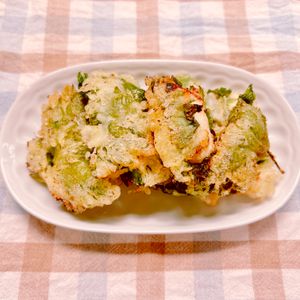 ビートの作ってみた!投稿(家族争奪戦（笑）めちゃくちゃ美味しい！鶏天の青じそ巻き☆)