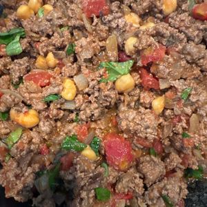マルジーの作ってみた!投稿(お豆とひき肉の簡単コクうまトマト煮【10分で満足ご飯】)