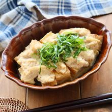 トースターで簡単♡カリとろおろしマヨ厚揚げ