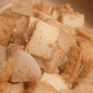プイプイモルンの作ってみた!投稿(大根と厚揚げのツナ生姜炒め)