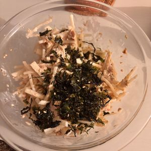 1079395の作ってみた!投稿(切って和えるだけ！無限に食べれる【大根サラダ】)