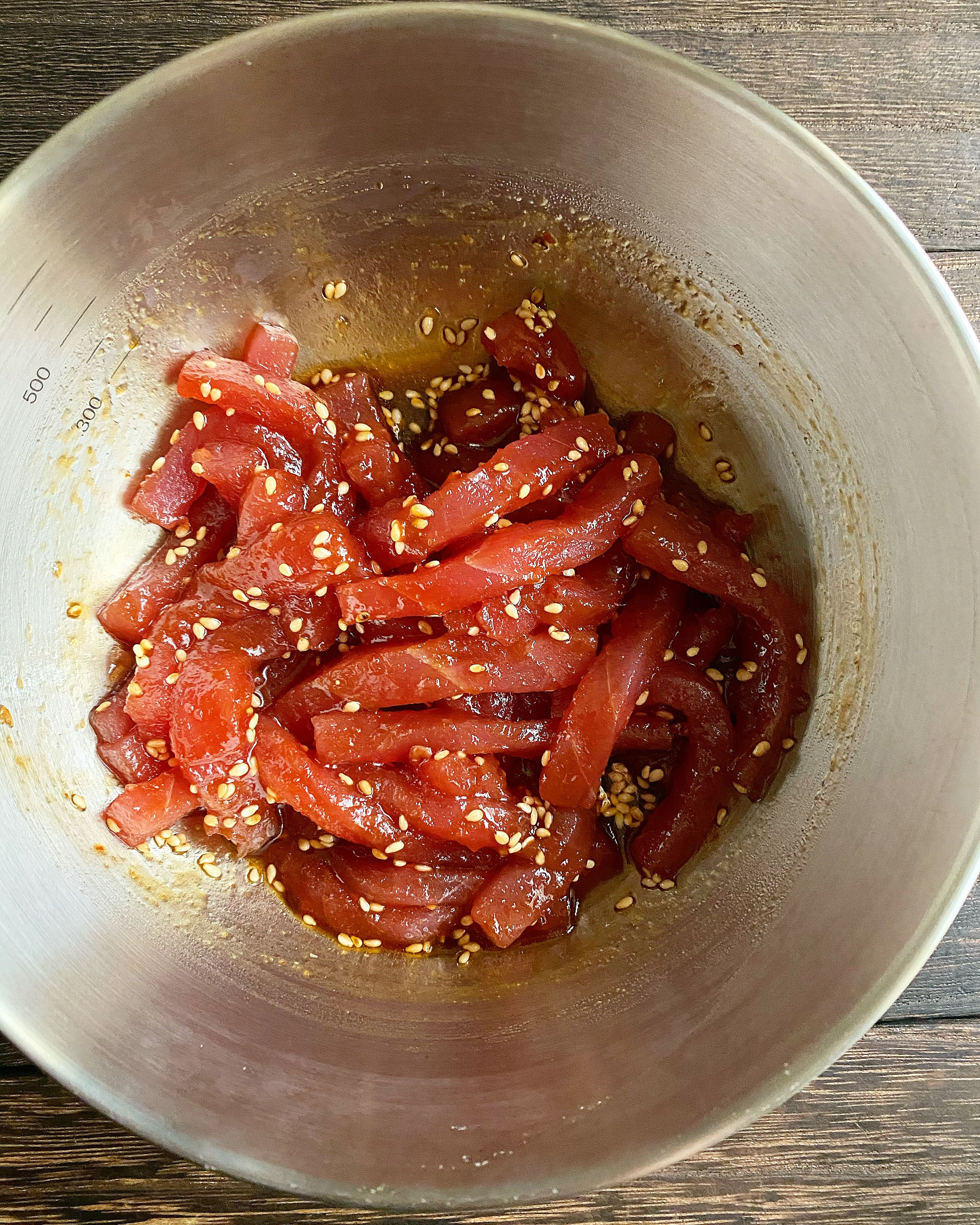 絶品ダレで簡単マグロユッケ！ | レシピサイトNadia