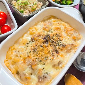 633toの作ってみた!投稿(【チキンマカロニグラタン】基本のレシピ)