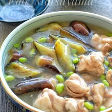 ＊なすと鶏肉のうま塩とろみ煮＊