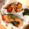 流行りの蒸籠で!【鮭大葉ご飯&かぼちゃそぼろ】一度に完成♩の工程4