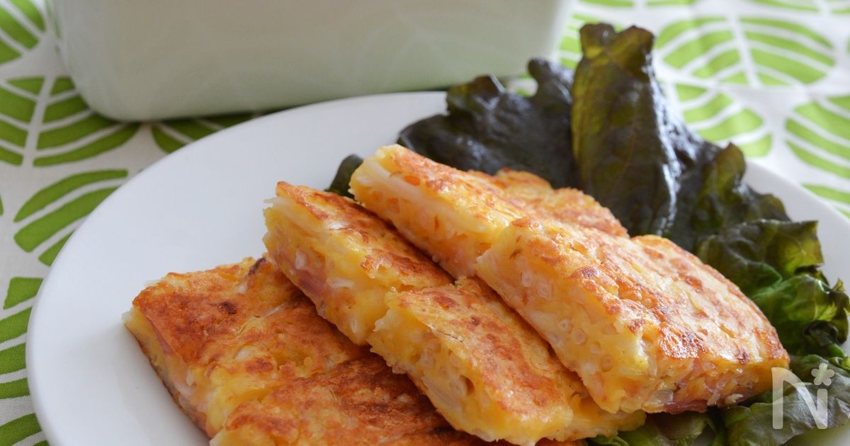 タレ不要！もやしのチーズチヂミ。お弁当に便利♪