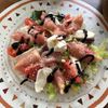 どいつんだの作ってみた!投稿(桃と生ハムとトマトのサラダ)