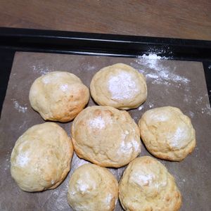 みえちゃんの作ってみた!投稿(【材料２つふわふわもちもちお豆腐パン】発酵なし！焼くまで5分)