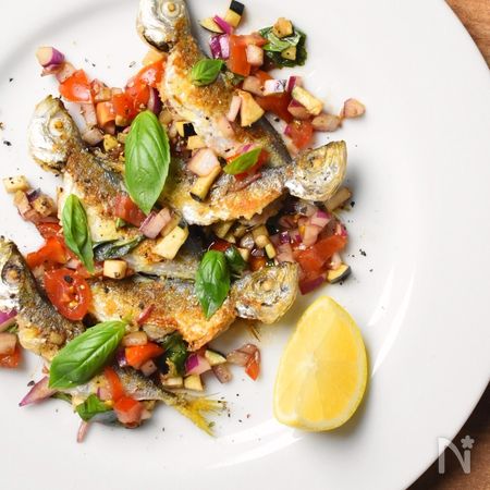 小あじの夏野菜イタリアンソース By 三浦ユーク レシピサイト Nadia ナディア プロの料理家のおいしいレシピ