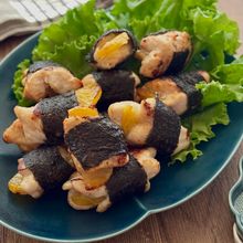 たくあんささみの海苔巻き揚げ/夏のお弁当にも