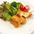 【ほぼ10分】簡単！コクうま♡チーズinちくわの肉巻き