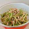 あーちゃん·͜· ♡の作ってみた!投稿(ヘルシーなのに激ウマ♪『豆苗ともやしのツナポンおかか和え』)