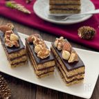クリスマス★ナッツとコーヒーチョコレートのケーキ