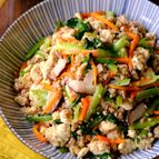 メインにも副菜にも出来る【豚ひき肉の炒り豆腐】