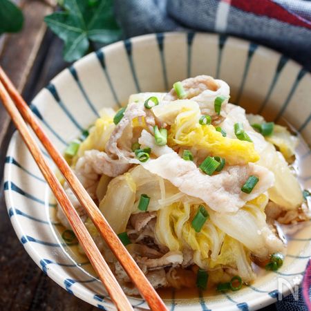 豚バラ白菜のうまだし煮 簡単 包丁不要 うどん出汁 By ｙｕｕ レシピサイト Nadia ナディア プロの料理家のおいしいレシピ