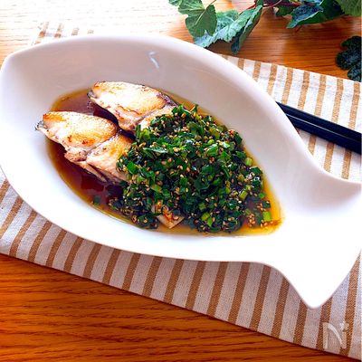 どんなお魚にも合うさっぱりだれ♡焼き魚の香味にらだれ