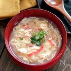 ふわふわとろとろカニ玉スープ♪