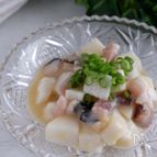 たこと長芋の白味噌わさび