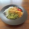 こむぎの作ってみた!投稿(ツルッと爽やか♪【夏野菜と半熟玉子の冷やしたぬきうどん】)