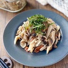 【電子レンジで簡単★】無限さっぱり梅きのこ