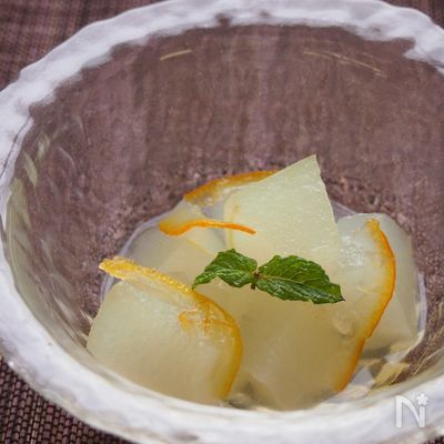 キレイの味方♪トロトロ冬瓜のママレード煮。