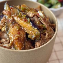 10分で完成！【豚なすの香味丼】