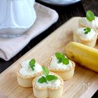 とろける美味しさ♡ゼラチン不要！混ぜるだけバナナチーズタルト