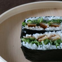 きゅうりと鰻のおにぎらず