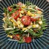 よっこの作ってみた!投稿(＼混ぜるだけ／加熱なし5分【水菜とトマトの和風ツナサラダ】)